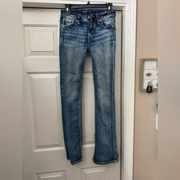 MISS ME AZTEC HORSESHOE BOOTCUT JEAN - Picture 2 of 6